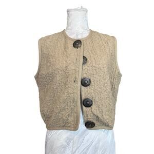 Vintage Double D Ranch Khaki Art Wear Top Medium